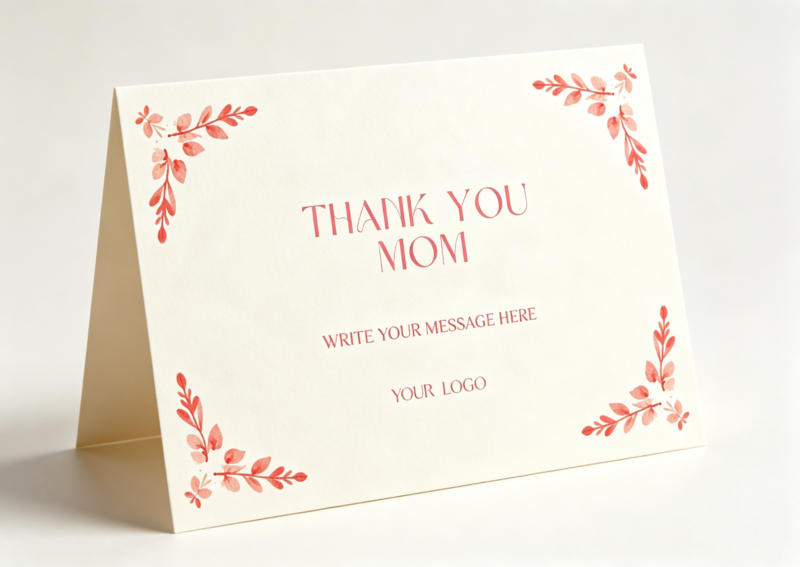 Watercolor Floral Mother’s Day Thank You Cards | Printable Editable Templates