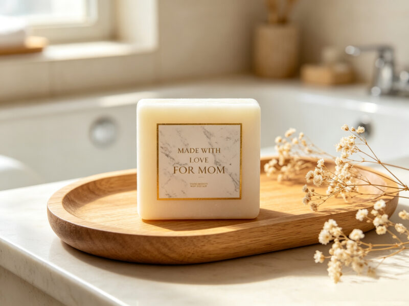 Luxury Marble "For Mom" Printable Labels | Editable Canva Tags