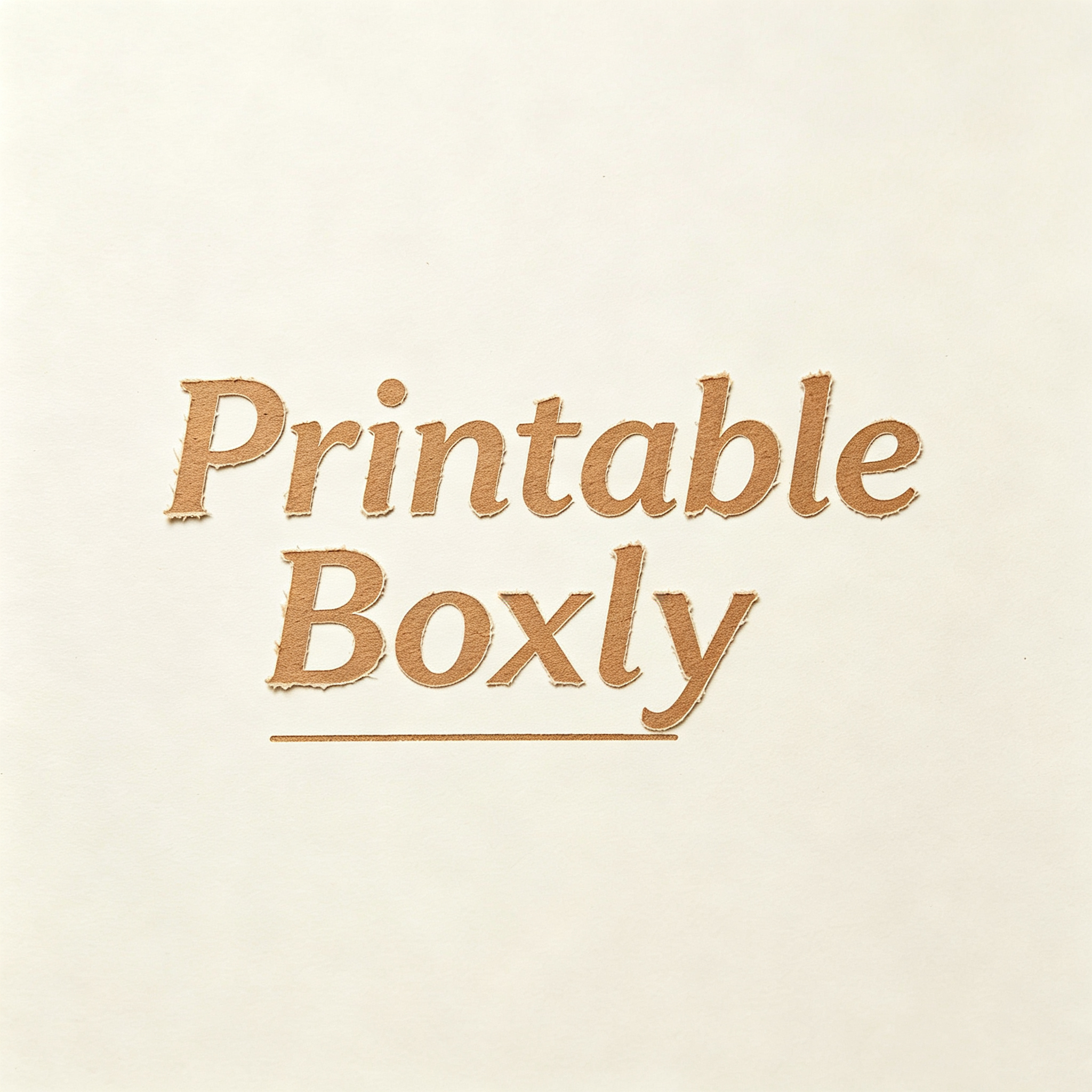 Printable Boxly