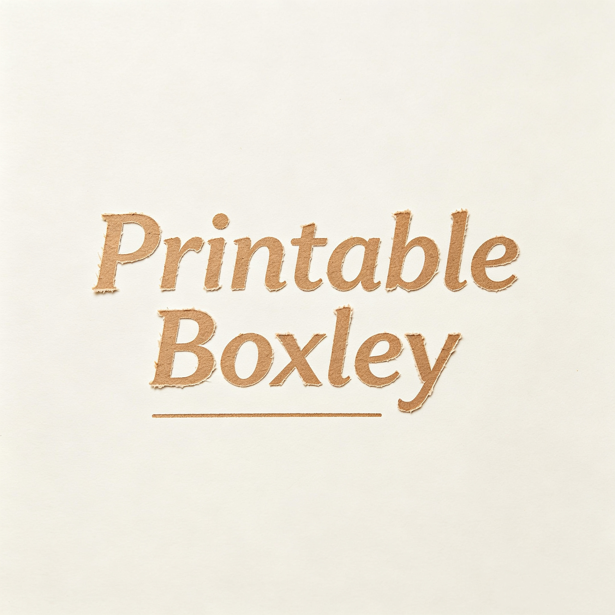 Printable Boxley